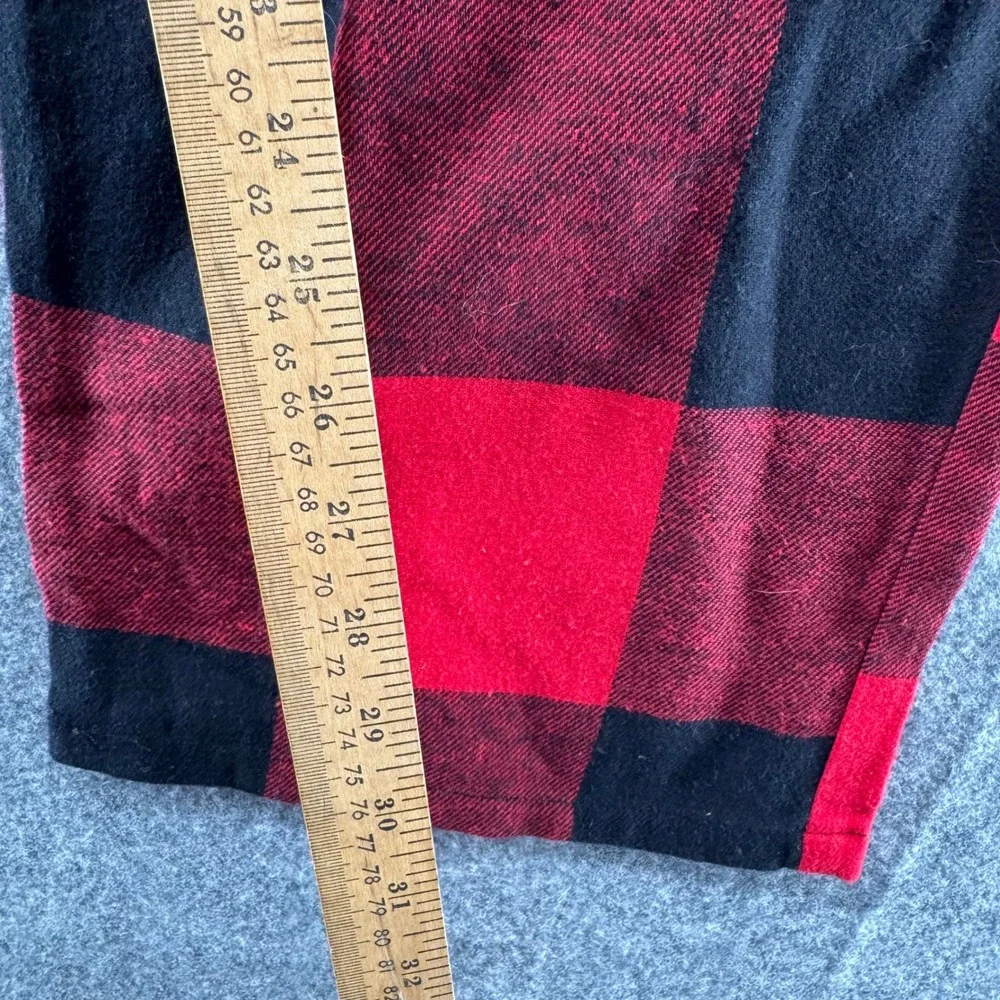 Old Navy Pajama Pants Mens L Red Black Buffalo Plaid Cotton 407069-03-1
